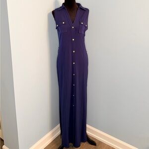 Michael Kors Deep Blue Maxi Dress